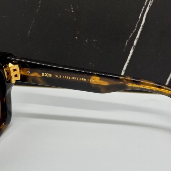 NEW XXII VLS-106B-50 VALENTINO SUNGLASSES HAVANA UNISEX EYEWEAR VALENTINO - Picture 9 of 11